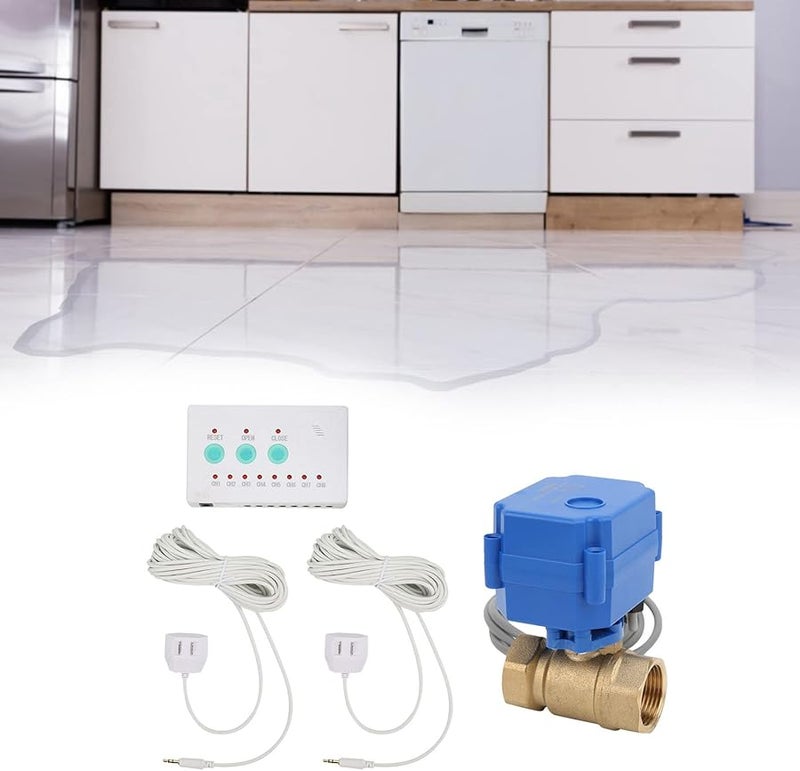 نظام إنذار كشف تسرب المياه ثنائي الاتجاه من فافيسي، طقم DN20 صمام نحاسي IP65 - Image 3