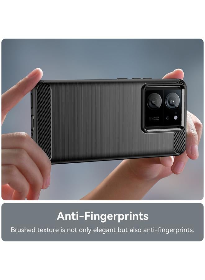 erorex Case For Xiaomi 13T Pro Brushed Texture Carbon Fiber TPU Phone Case - Image 5