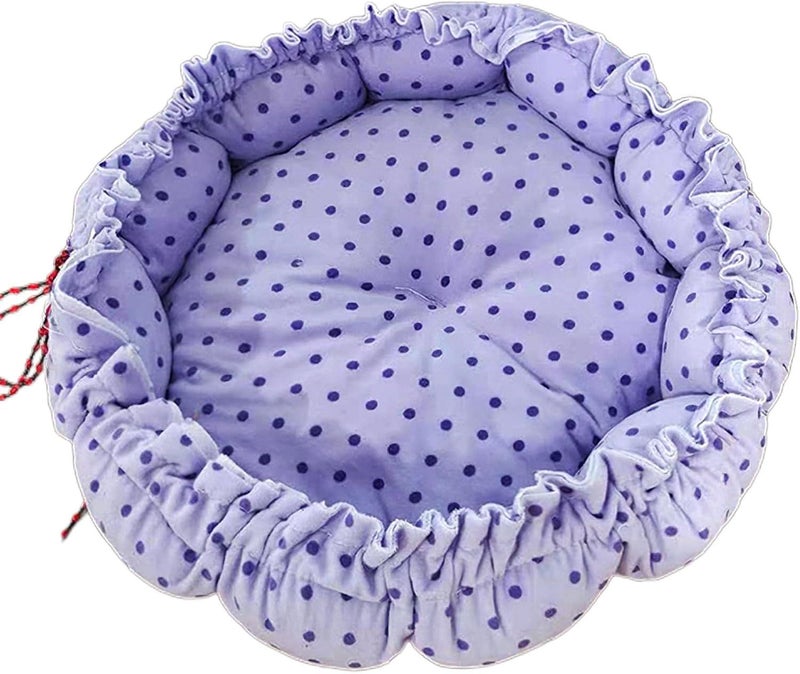 F XL Round Plush Pet Bed Warm Cushion House Basket Dog Nest Kennel For Small Sofa - Image 1