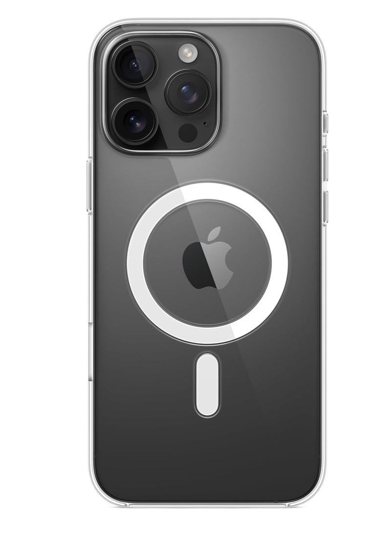 eBarakah - iPhone 16 Pro Max Silicone Case with MagSafe | (MagU), Revolutionary iCrystal Tech Clear Cover, Miltary Grade Protection, Anti-Scratch, Camera Protective, Magnetic Ultra Slim for iPhone 16 Accessories | MagSafe Compatible iPhone Cover - Image 1