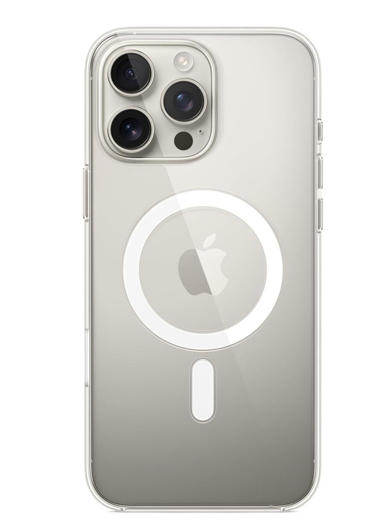 eBarakah - iPhone 16 Pro Max Silicone Case with MagSafe | (MagU), Revolutionary iCrystal Tech Clear Cover, Miltary Grade Protection, Anti-Scratch, Camera Protective, Magnetic Ultra Slim for iPhone 16 Accessories | MagSafe Compatible iPhone Cover - Image 1