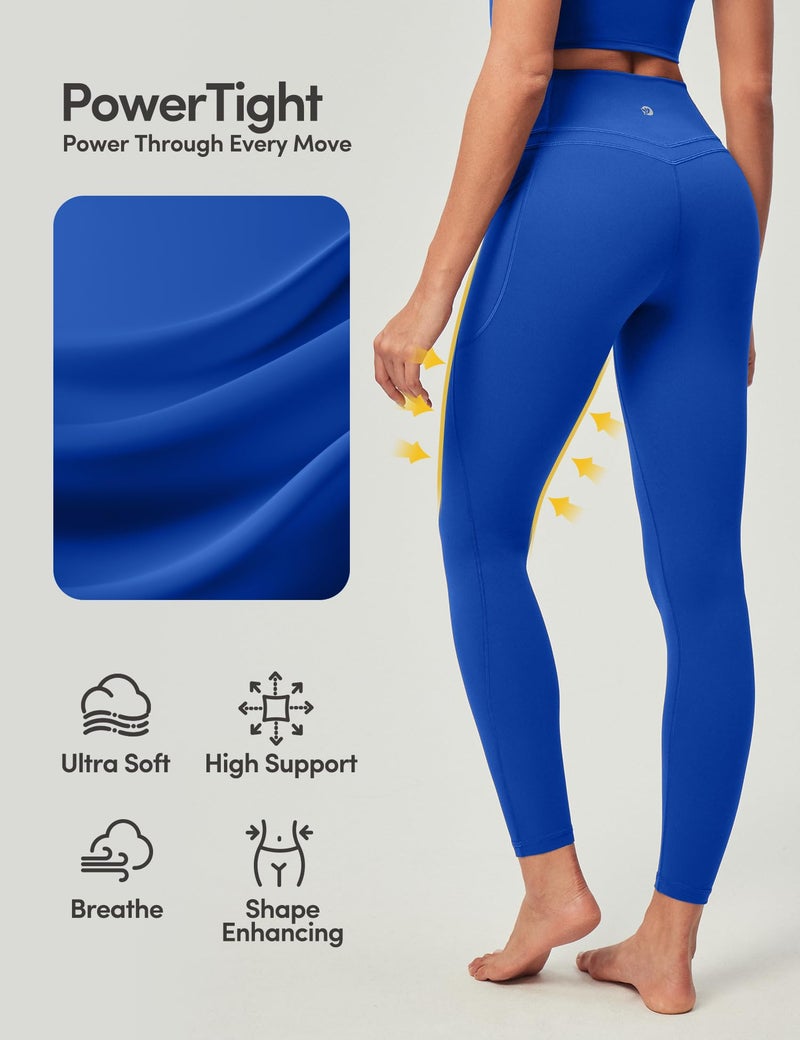 IUGA Compression Leggings with Pockets for Women Tummy Control Leggings No Front Seam Workout High Waist Yoga Pants - Image 3