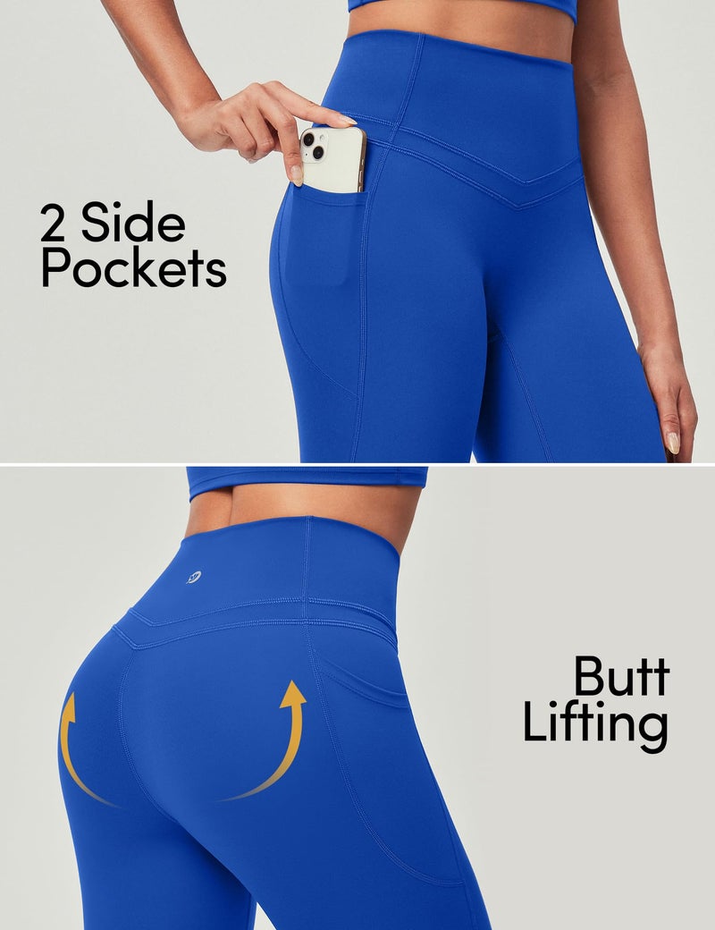 IUGA Compression Leggings with Pockets for Women Tummy Control Leggings No Front Seam Workout High Waist Yoga Pants - Image 5