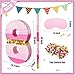 PCFING 20 Inch Number 8 Piata Pink Gold with 30 Inch Piata Stick Blindfold Confetti for Boys Girls Adults Birthday Party Decorations Anniversary Celebration Fiesta - Image 4