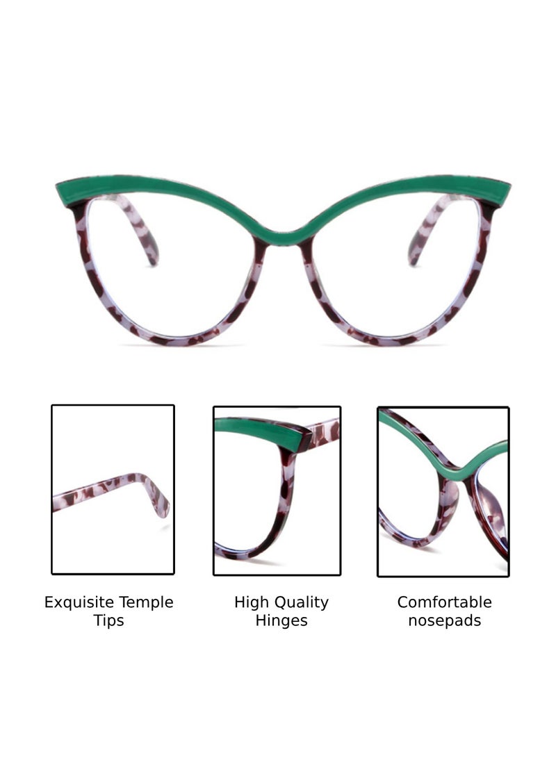 Urban Utility Blue Light Blocking Optical Eyeglasses - Stylish Oversized Frames, Clear Lens, Polarized. Top-rated Bluelight Protection for Reading, Work, & Screen Time. Vintage-Inspired, Lightweight Design. - Image 4