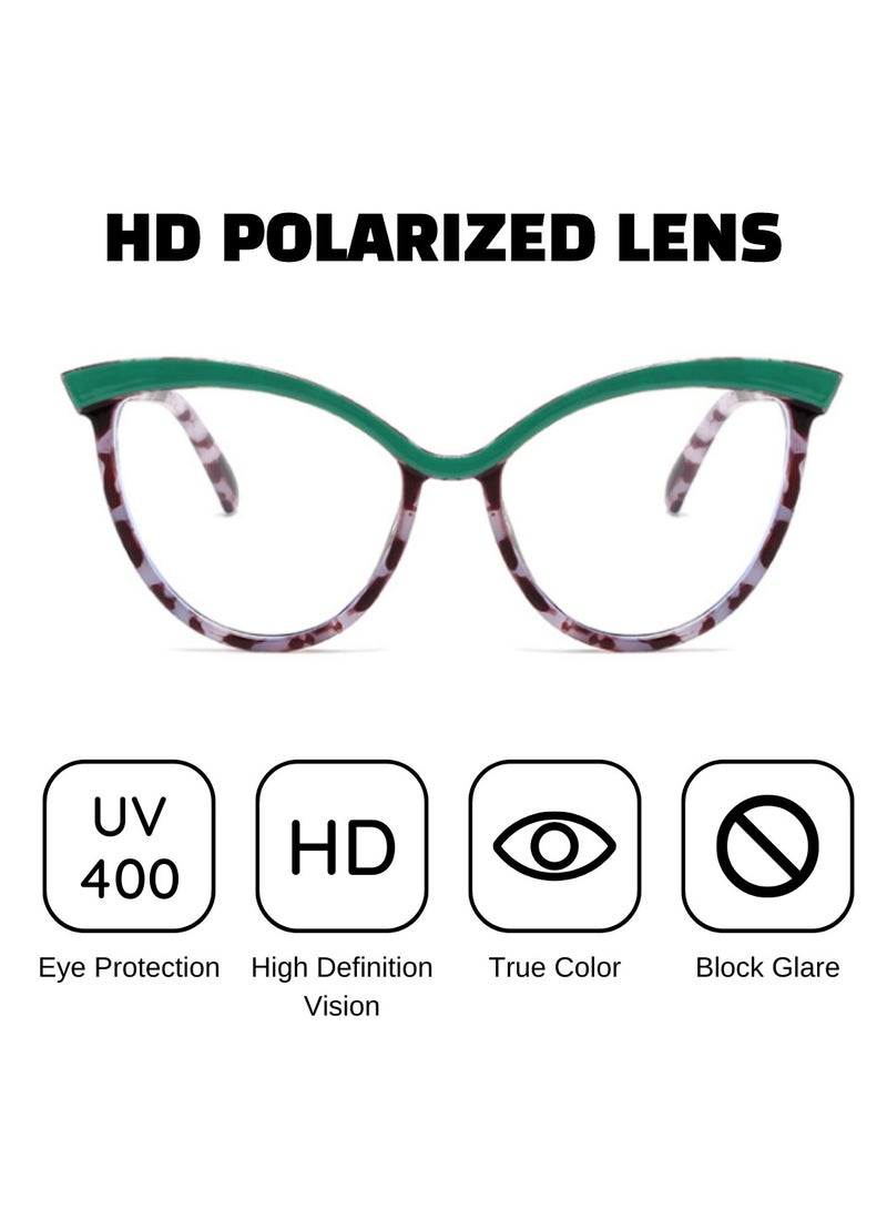 Urban Utility Blue Light Blocking Optical Eyeglasses - Stylish Oversized Frames, Clear Lens, Polarized. Top-rated Bluelight Protection for Reading, Work, & Screen Time. Vintage-Inspired, Lightweight Design. - Image 5