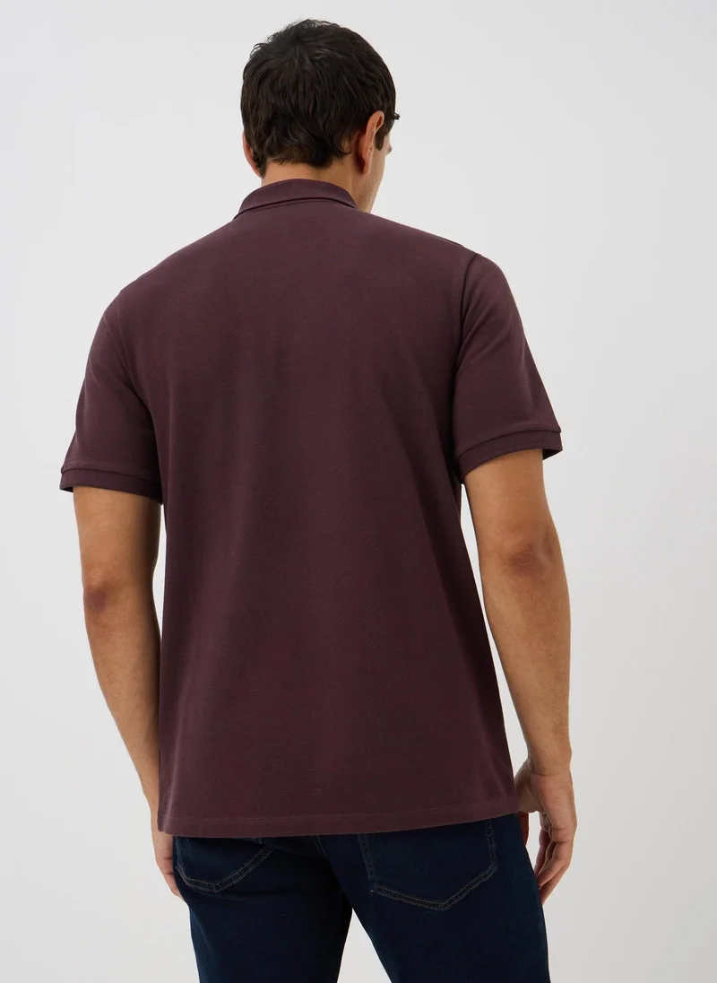 Matalan Burgundy Polo Shirt