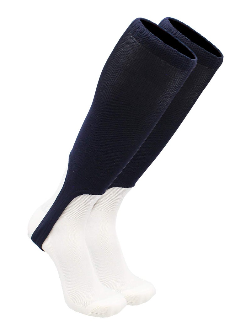TCK Solid Colored Baseball Stirrups Pattern A (Navy, Large)