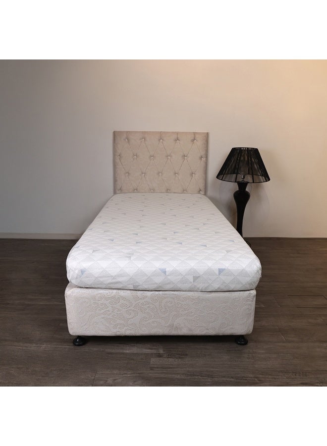 Home Box Malta Pixel Printed Cotton Twin Flat Sheet 260 x 170 cm - Image 2