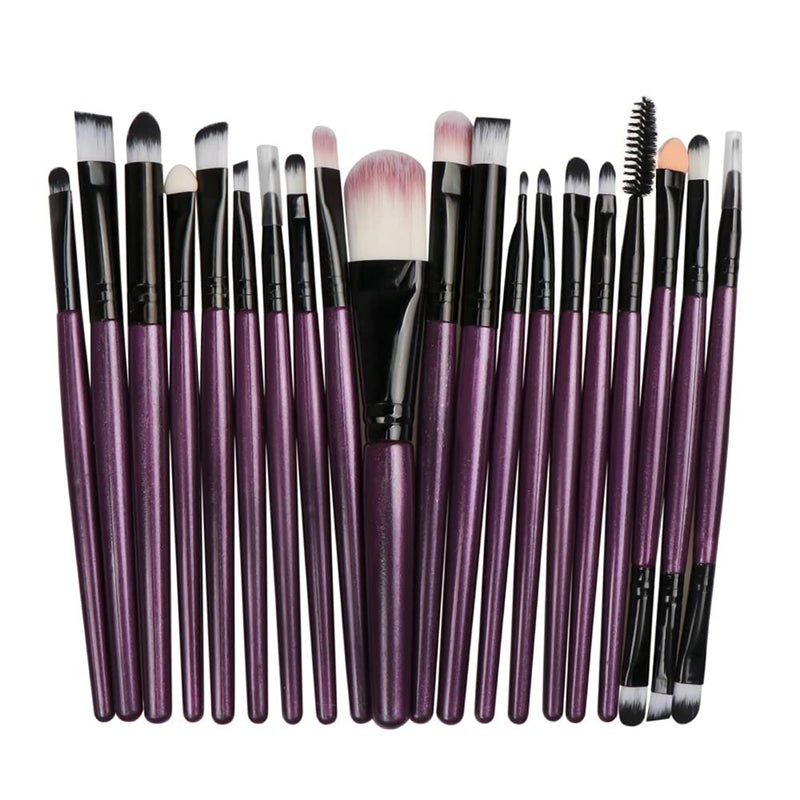 dancecola Makeup Brushes 20pcs Proffesional Cosmetics for Face Makeup Brush Set Powder Concealer Eyeshadow Eyebrow Lip Brush Beauty Tools Makeup Brushes zihei - Image 1