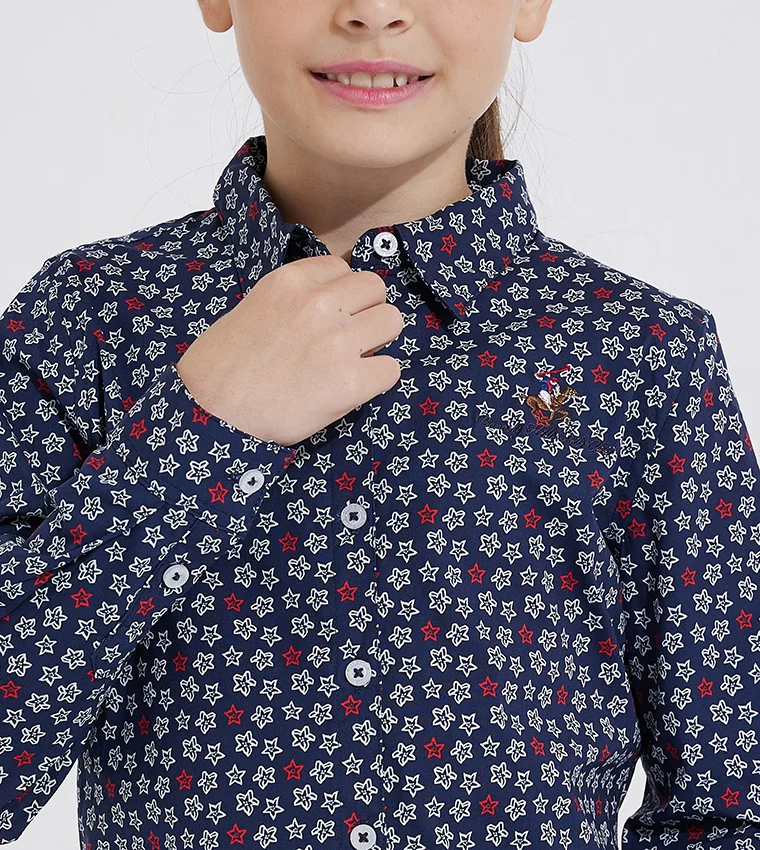 Beverly Hills Polo Club  Bhpc Kids Navy Blue Shirt for Women | Best Price UAE