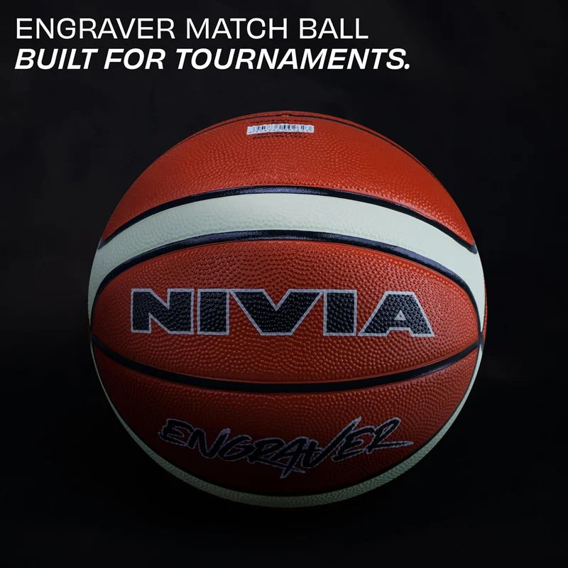 Nivia Nivia ENGRAVER Rubber Basketball Size 7