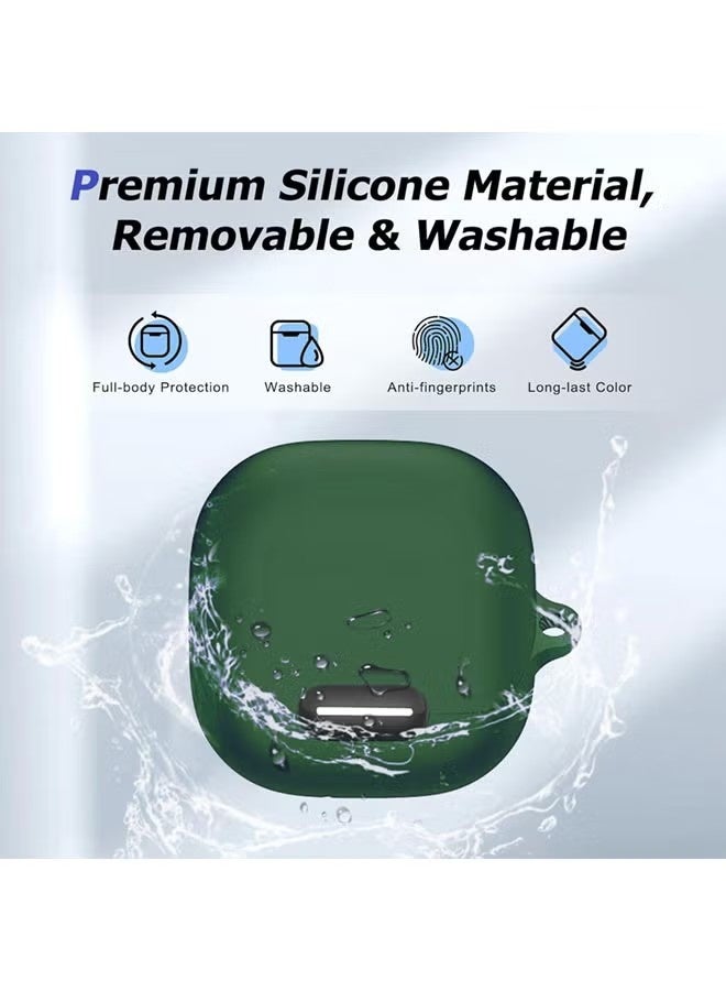 for Liberty 4 NC Case Cover with Cleaner Kit, Soft Silicone Protective Case for Anker Soundcore Liberty 4 NC Case for Women Men, Liberty 4 NC Case Accessories with Keychain - Image 5