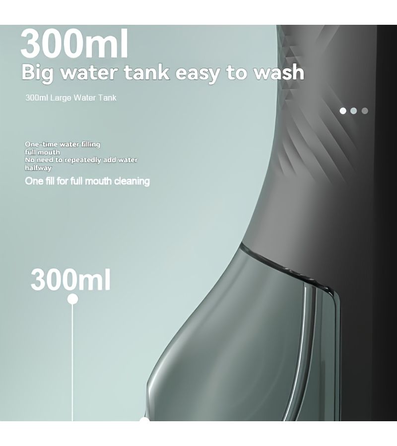 Portable Water Flosser White 4 Nozzles Rechargeable Oral Hygiene Device Home Travel - Image 4