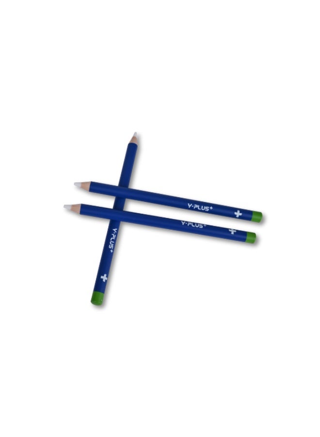 Y-PLUS+ Eraser Pen Set - 3 Blue Pens with Sharpener - Non-Toxic - Image 2