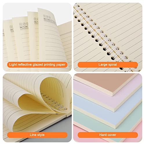 Ddaowanx 48 Pack A5 Spiral Notebooks College Ruled Spiral Notebooks Bulk Inches Lined Travel Writing Notebooks Journal Notepad for Office School Supplies, 50 Sheets 100 Pages, 8.3 x 5.5 Inches, Multicolor - Image 3