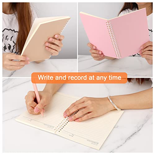 Ddaowanx 48 Pack A5 Spiral Notebooks College Ruled Spiral Notebooks Bulk Inches Lined Travel Writing Notebooks Journal Notepad for Office School Supplies, 50 Sheets 100 Pages, 8.3 x 5.5 Inches, Multicolor - Image 5