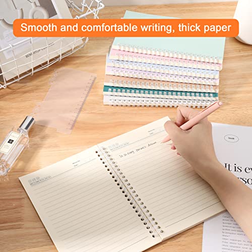 Ddaowanx 48 Pack A5 Spiral Notebooks College Ruled Spiral Notebooks Bulk Inches Lined Travel Writing Notebooks Journal Notepad for Office School Supplies, 50 Sheets 100 Pages, 8.3 x 5.5 Inches, Multicolor - Image 4