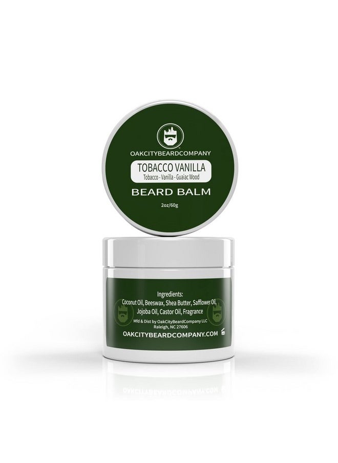 Oak City Beard Company - - Tobacco Vanilla - 2 Ounce - Beard Balm - Tobacco - Vanilla - Guaiac Wood - Beard Conditioner - Image 1
