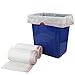 Doryh 7 Gallon White Drawstring Trash Bags Medium Garbage Bags 2 Rolls120 Counts - Image 1