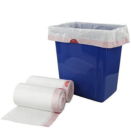 Doryh 7 Gallon White Drawstring Trash Bags Medium Garbage Bags 2 Rolls120 Counts - Image 2