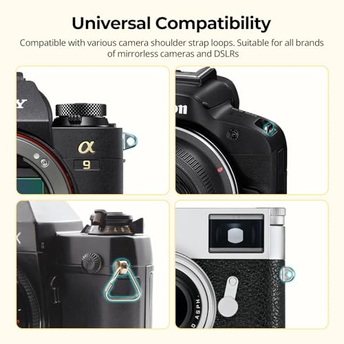 SMALLRIG Camera Neck Shoulder Strap, Adjustable Braided Camera Shoulder Strap with O-Ring and Leather Pad for DSLR or Mirrorless Camera, Gray- 5057 - Image 4