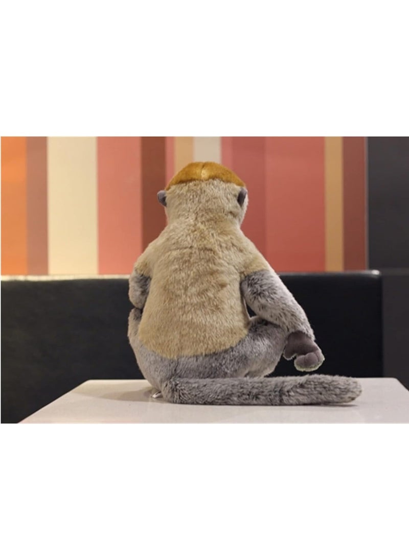 32CM Lifelike Proboscis Monkey Plush Toy Cute Slow Loris Plush Toy Doll Gift Proboscis Monkey