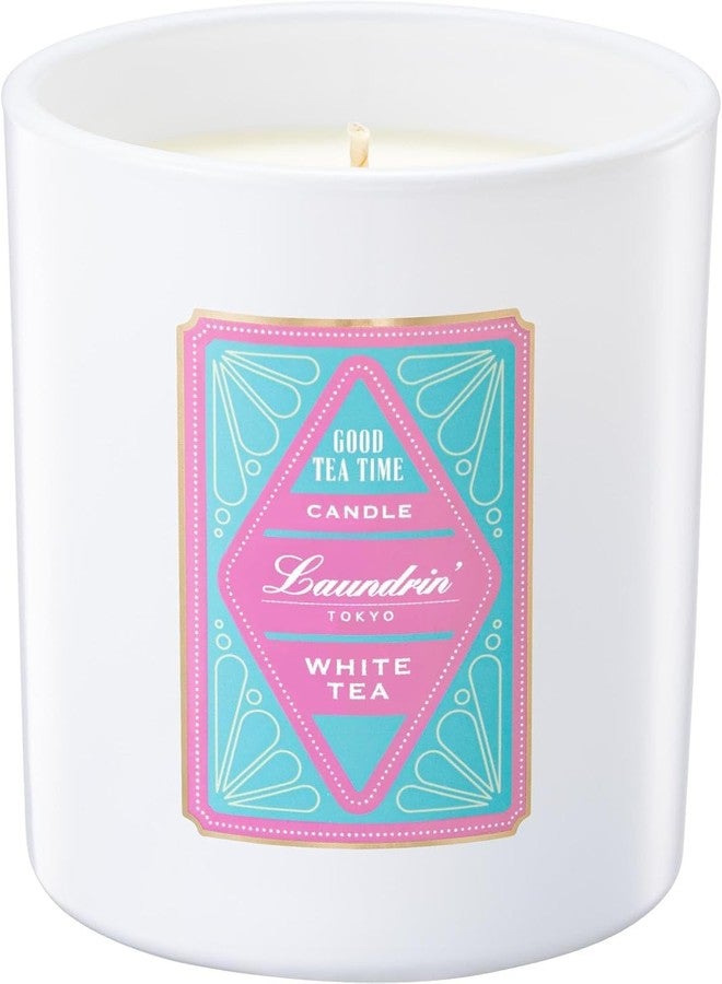 Laundrin Aroma Candle White Tea – Scented Soy Candle with Long-Lasting Burn, 36 Hours – with White Tea, Clary Sage, and Bergamot – Soy Wax Candles for Home – Relaxing Candles for Home Scented - Image 2