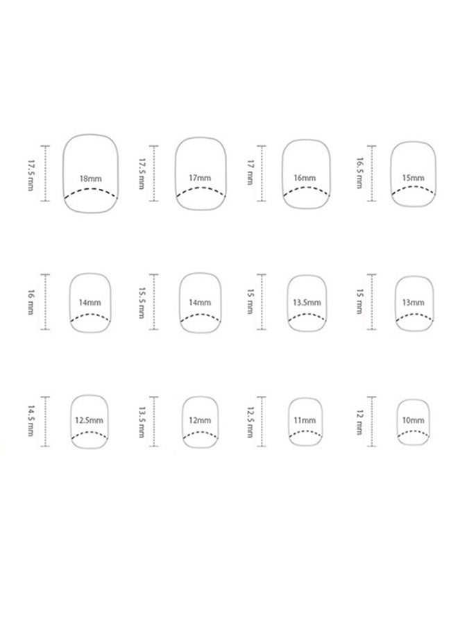 أظافر صناعية مربعة اللون الصلب قابلة للضغط، أظافر أكريليك قابلة للصق بالغراء، أظافر أرجوانية سحرية مع تصميمات لامعة، مقاومة لتغير اللون للفتيات، 24 قطعة، أظافر اصطناعية لامعة للارتداء على الأظافر - Image 5