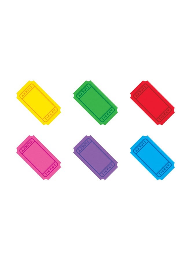 Trend Enterprises Trend Winning Tickets Classic Accents Variety Pack, Classroom Bulletin Board Cut Outs, 5-1/2 To 6 Inches, 72 Count - Image 1