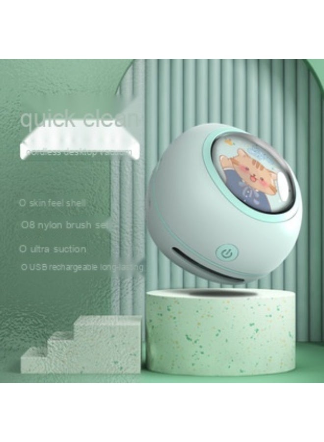 Compact Wireless Portable Desktop Vacuum Cleaner – USB Rechargeable Handheld Vacuum for Home, Office, and Car Use - Image 3