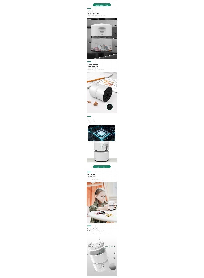 Compact Wireless Portable Desktop Vacuum Cleaner – USB Rechargeable Handheld Vacuum for Home, Office, and Car Use - Image 5