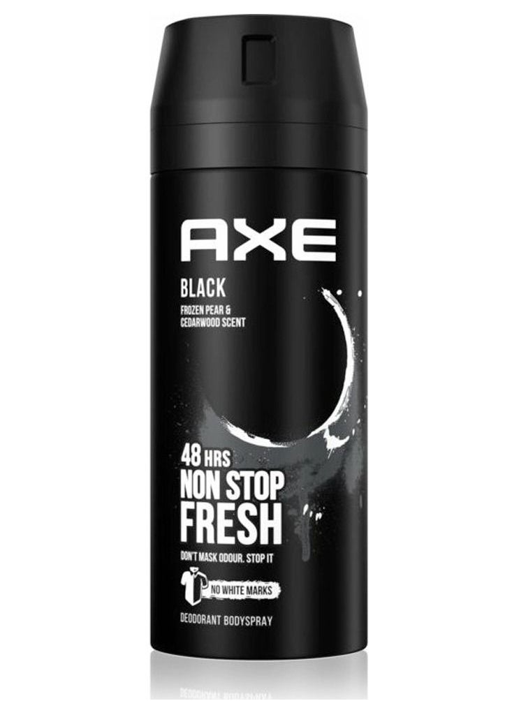 Axe Non Stop Fresh Black Body Spray Deodorant 150ml (Pack of 6)  - Image 2