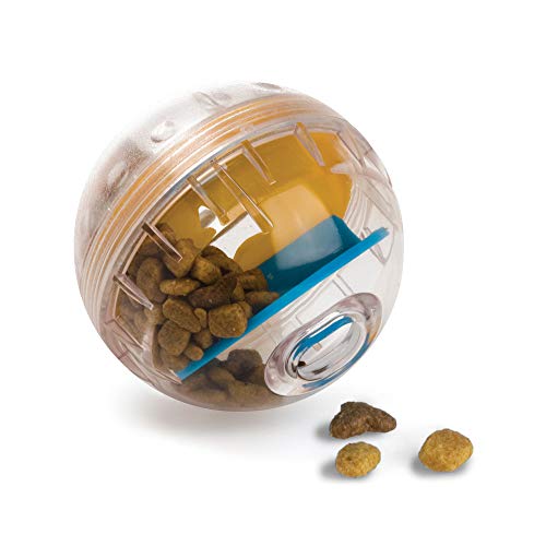 Pet Zone IQ Treat Ball Interactive Dog Ball 3 Puzzle Treat Dispenser Durable Slow Feeder for All Dog Breeds Toys to Keep The Busy and Enrichment - Image 1