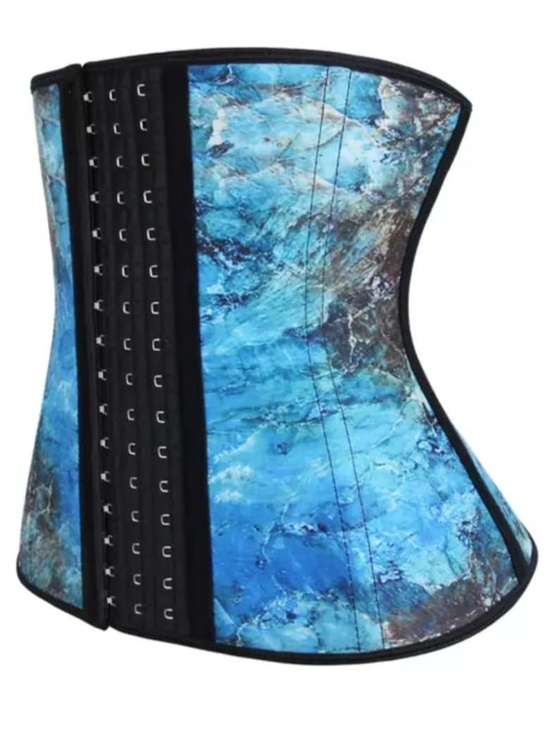 Dee trimmer Women’s Camouflage Print Waist Trainer Corset | Adjustable 3 Hook Design for Workout, Slimming, and Body Shaping Support - Image 3