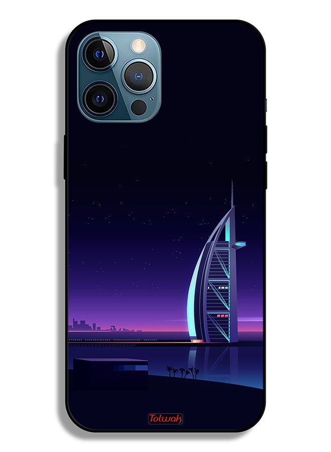Tolwak Apple iPhone 12 Pro Max Protective Case Burj Arab Digital Art - Image 2