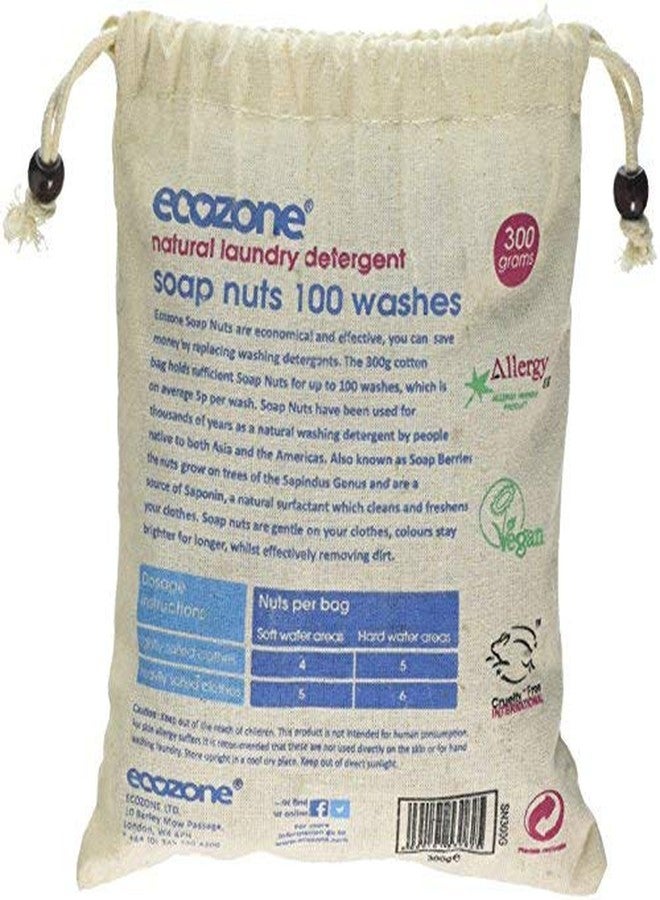 Ecozone Soap and Indian Wash nuts replaces laundry powder and detergents, 300g bag, 100 washes. by Ecozone - Image 2