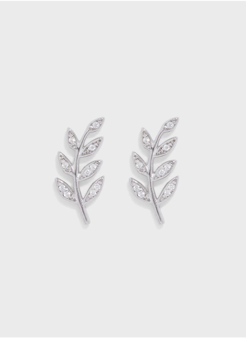 FOSSIL - JFS00483040 Olive Branch Stud Earrings - Image 1