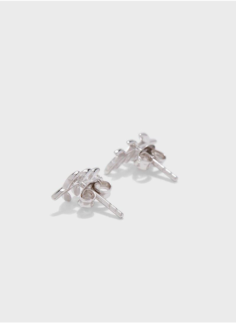 FOSSIL - JFS00483040 Olive Branch Stud Earrings - Image 1