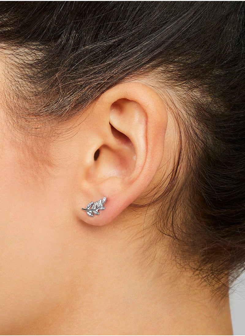 FOSSIL - JFS00483040 Olive Branch Stud Earrings - Image 1