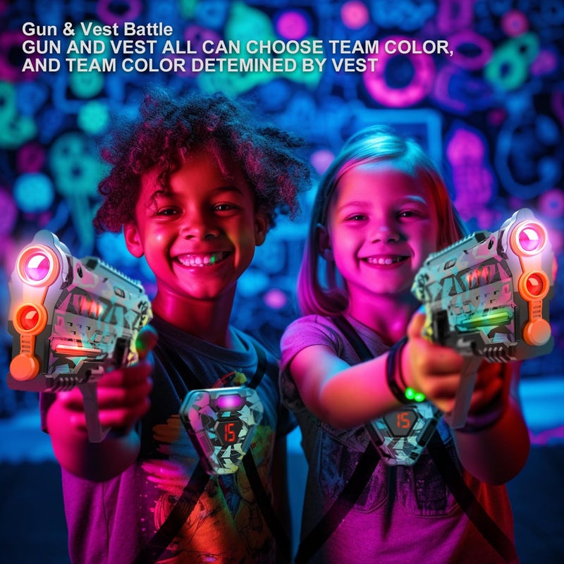 Winyea Tag Laser Tag Set of 2, Lazer Tag Game for Kids Indoor & Outdoor Play, Gift Ideas for Kids Teens and Adults, Cool Toys for Teenage Ages 8 9 10 11 12+Year Old Boy & Girls - Image 5
