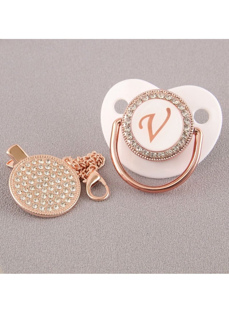 Loquat Alphabet Baby Shiny Diamond Pacifier