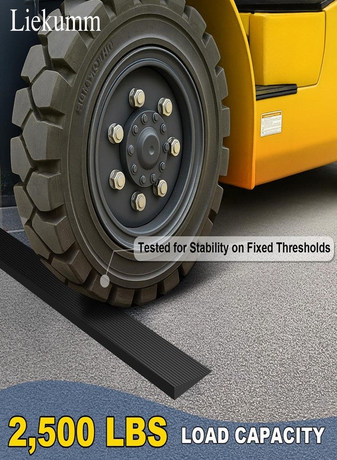 LIEKUMM 3/8" Rubber Threshold Ramp for Doorways, 3300 lbs Wheelchair Ramp - Image 1
