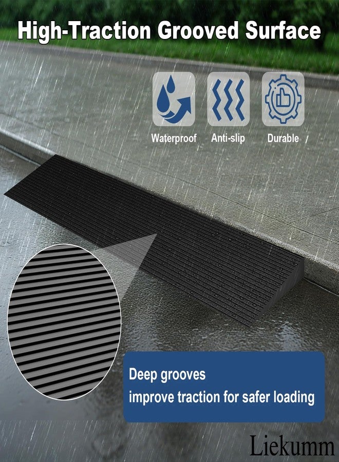 LIEKUMM 3/8" Rubber Threshold Ramp for Doorways, 3300 lbs Wheelchair Ramp - Image 3