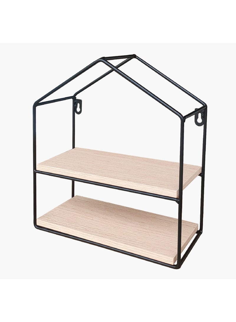 Home Box رف معدني بطبقتين بتصميم حضري 11 × 28.5 × 26 سم - Image 2