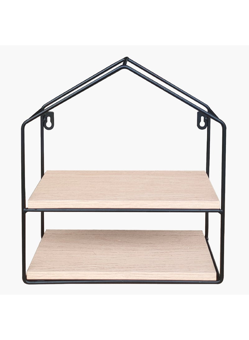 Home Box رف معدني بطبقتين بتصميم حضري 11 × 28.5 × 26 سم - Image 3