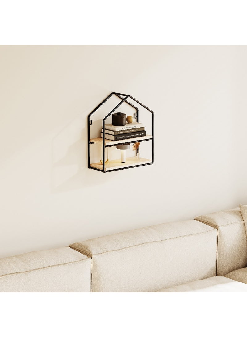 Home Box رف معدني بطبقتين بتصميم حضري 11 × 28.5 × 26 سم - Image 1