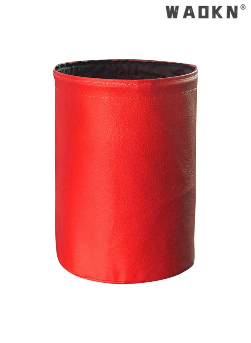 WAOKN Car Trash Bin for Vehicle Interior,Hanging Collapsible Storage Bag, Waterproof and Durable Design, Ideal for Car Travel, Compact and Space-Saving Garbage Can for Auto Accessories - Image 1