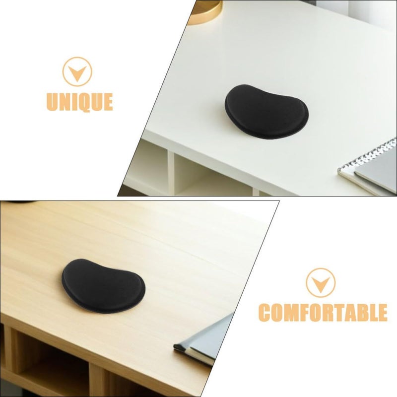 Black Eva Mouse Wrist Pad 2 Pack Ergonomic Support for Typing Gaming Office Home - Image 4