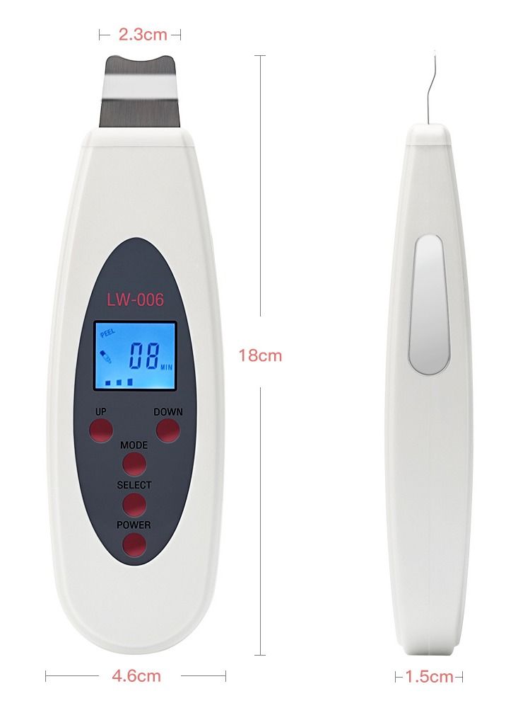 Portable Lcd Ultrasonic Face Skin Cleaner, Acne Removal Face Care Tool - Image 2